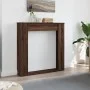 Kaminholzverkleidung aus braunem Eichen-Ingenieurholz, 100x20x100 cm. von , Zubehör für Holzöfen und Kamine - Ref: Foro24-854...
