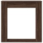 Engineered wood chimney edge in brown oak, 100x20x100 cm by , Accessories for wood ovens and fireplaces - Ref: Foro24-854577,...