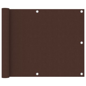 Braune Balkonmarkise aus Oxford-Stoff, 75 x 600 cm von vidaXL, Sonnenschirme - Ref: Foro24-135071, Preis: 29,65 €, Rabatt: %
