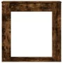 Engineered smoked oak wood chimney edge 100x20x100 cm by , Accessories for wood ovens and fireplaces - Ref: Foro24-854575, Pr...