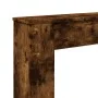 Engineered smoked oak wood chimney edge 100x20x100 cm by , Accessories for wood ovens and fireplaces - Ref: Foro24-854575, Pr...