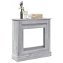 Kaminholzregal in Sonoma-Grau aus Ingenieurholz, 90x30x90 cm. von , Zubehör für Holzöfen und Kamine - Ref: Foro24-854594, Pre...