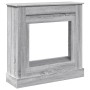 Kaminholzregal in Sonoma-Grau aus Ingenieurholz, 90x30x90 cm. von , Zubehör für Holzöfen und Kamine - Ref: Foro24-854594, Pre...