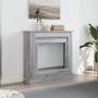 Kaminholzregal in Sonoma-Grau aus Ingenieurholz, 90x30x90 cm. von , Zubehör für Holzöfen und Kamine - Ref: Foro24-854594, Pre...