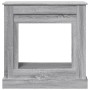 Kaminholzregal in Sonoma-Grau aus Ingenieurholz, 90x30x90 cm. von , Zubehör für Holzöfen und Kamine - Ref: Foro24-854594, Pre...