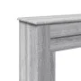 Borde de chimenea madera ingeniería gris Sonoma 90x30x90 cm de , Accesorios para hornos de leña y chimeneas - Ref: Foro24-854...