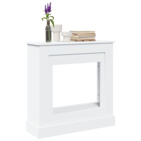 Kaminumrandung aus weißem Ingenieurholz 90x30x90 cm von , Zubehör für Holzöfen und Kamine - Ref: Foro24-854589, Preis: 74,67 ...