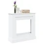 Kaminumrandung aus weißem Ingenieurholz 90x30x90 cm von , Zubehör für Holzöfen und Kamine - Ref: Foro24-854589, Preis: 82,04 ...