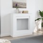 Kaminumrandung aus weißem Ingenieurholz 90x30x90 cm von , Zubehör für Holzöfen und Kamine - Ref: Foro24-854589, Preis: 74,67 ...