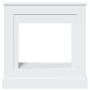 Engineered wood chimney edge in white, 90x30x90 cm. by , Accessories for wood ovens and fireplaces - Ref: Foro24-854589, Pric...