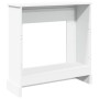 Engineered wood chimney edge in white, 90x30x90 cm. by , Accessories for wood ovens and fireplaces - Ref: Foro24-854589, Pric...