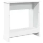 Kaminumrandung aus weißem Ingenieurholz 90x30x90 cm von , Zubehör für Holzöfen und Kamine - Ref: Foro24-854589, Preis: 82,04 ...