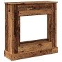 Kaminholzregal aus gealtertem Ingenieurholz 90x30x90 cm von , Zubehör für Holzöfen und Kamine - Ref: Foro24-854596, Preis: 78...