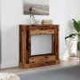 Kaminholzregal aus gealtertem Ingenieurholz 90x30x90 cm von , Zubehör für Holzöfen und Kamine - Ref: Foro24-854596, Preis: 78...