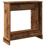 Kaminholzregal aus gealtertem Ingenieurholz 90x30x90 cm von , Zubehör für Holzöfen und Kamine - Ref: Foro24-854596, Preis: 78...