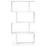 4-level white engineered wood divider bookcase 70x24x129cm by , Bookcases and shelves - Ref: Foro24-858102, Price: 54,18 €, D...