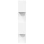 4-level white engineered wood divider bookcase 70x24x129cm by , Bookcases and shelves - Ref: Foro24-858102, Price: 56,97 €, D...