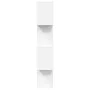4-level white engineered wood divider bookcase 70x24x129cm by , Bookcases and shelves - Ref: Foro24-858102, Price: 54,18 €, D...