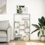 Engineered wood bookshelf in Sonoma gray, 72x20x120 cm. by , Bookcases and shelves - Ref: Foro24-858161, Price: 77,55 €, Disc...