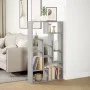 Engineered wood bookshelf in Sonoma gray, 72x20x120 cm. by , Bookcases and shelves - Ref: Foro24-858161, Price: 77,55 €, Disc...