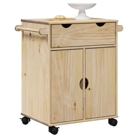 Küchenwagen OTTO aus massivem Kiefernholz 71x45x80 cm von , Küchen- und Speisewagen - Ref: Foro24-4013464, Preis: 134,24 €, R...