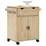 Küchenwagen OTTO aus massivem Kiefernholz 71x45x80 cm von , Küchen- und Speisewagen - Ref: Foro24-4013464, Preis: 134,24 €, R...