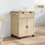 Küchenwagen OTTO aus massivem Kiefernholz 71x45x80 cm von , Küchen- und Speisewagen - Ref: Foro24-4013464, Preis: 134,24 €, R...