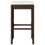 Gartenbarhocker mit 4 Stück braunen PE-Rattan-Kissen von , Gartenstühle - Ref: Foro24-368688, Preis: 228,80 €, Rabatt: %