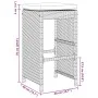 Garden bar stools with cushions 4 pcs brown PE rattan by , Garden chairs - Ref: Foro24-368688, Price: 256,86 €, Discount: %