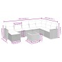 Garden sofa set with beige mixed cushions, 9 pieces, PE rattan. by , Garden sets - Ref: Foro24-3264874, Price: 512,02 €, Disc...