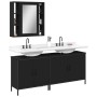 3-piece black plywood bathroom furniture set by , Bathroom furniture - Ref: Foro24-3214730, Price: 171,02 €, Discount: %