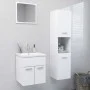 Badezimmermöbel-Set aus weißem Ingenieurholz von , Badezimmermöbel - Ref: Foro24-3071126, Preis: 176,31 €, Rabatt: %