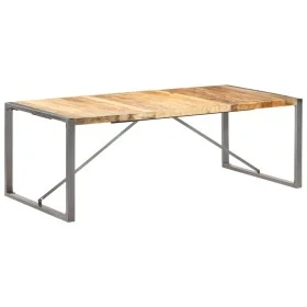 Solid rough mango wood dining table 220x100x75 cm by , Kitchen and dining tables - Ref: Foro24-321566, Price: 355,73 €, Disco...