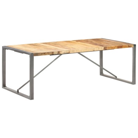Massiver Esstisch aus rauer Mangoholz 220x100x75 cm von , Küchen- und Esstische - Ref: Foro24-321566, Preis: 359,84 €, Rabatt: %