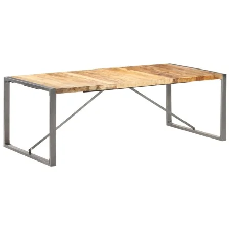 Solid rough mango wood dining table 220x100x75 cm by , Kitchen and dining tables - Ref: Foro24-321566, Price: 355,73 €, Disco...