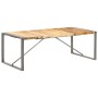 Massiver Esstisch aus rauer Mangoholz 220x100x75 cm von , Küchen- und Esstische - Ref: Foro24-321566, Preis: 359,84 €, Rabatt: %