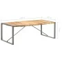 Solid rough mango wood dining table 220x100x75 cm by , Kitchen and dining tables - Ref: Foro24-321566, Price: 355,73 €, Disco...