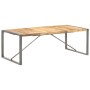 Massiver Esstisch aus rauer Mangoholz 220x100x75 cm von , Küchen- und Esstische - Ref: Foro24-321566, Preis: 359,84 €, Rabatt: %