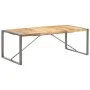 Solid rough mango wood dining table 220x100x75 cm by , Kitchen and dining tables - Ref: Foro24-321566, Price: 355,73 €, Disco...