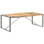 Massiver Esstisch aus rauer Mangoholz 220x100x75 cm von , Küchen- und Esstische - Ref: Foro24-321566, Preis: 359,84 €, Rabatt: %
