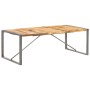 Massiver Esstisch aus rauer Mangoholz 220x100x75 cm von , Küchen- und Esstische - Ref: Foro24-321566, Preis: 359,84 €, Rabatt: %