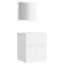 Set of white engineered wood bathroom furniture by , Bathroom furniture - Ref: Foro24-3070856, Price: 125,61 €, Discount: %