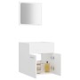 Zweiteiliges Badezimmermöbelset aus weißem Sperrholz. von , Badezimmermöbel - Ref: Foro24-804773, Preis: 45,19 €, Rabatt: %