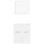 Conjunto de muebles de baño 2 pzas madera contrachapada blanco de , Muebles de baño - Ref: Foro24-804773, Precio: 46,37 €