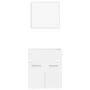 Conjunto de muebles de baño 2 pzas madera contrachapada blanco de , Muebles de baño - Ref: Foro24-804773, Precio: 47,32 €, De...