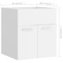 Zweiteiliges Badezimmermöbelset aus weißem Sperrholz. von , Badezimmermöbel - Ref: Foro24-804773, Preis: 45,19 €, Rabatt: %
