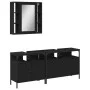 Set de muebles de baño 3 piezas madera contrachapada negro by , Bathroom furniture - Ref: Foro24-3214725, Price: 178,80 €, Di...
