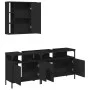 Set de muebles de baño 3 piezas madera contrachapada negro by , Bathroom furniture - Ref: Foro24-3214725, Price: 178,80 €, Di...