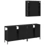 Set de muebles de baño 3 piezas madera contrachapada negro by , Bathroom furniture - Ref: Foro24-3214725, Price: 178,80 €, Di...