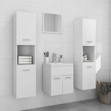 Badezimmermöbel-Set aus weißem Ingenieurholz von , Badezimmermöbel - Ref: Foro24-3071036, Preis: 152,25 €, Rabatt: %